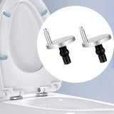 Maxbell 2x Toilet Seat Hinge Fixings Durable Universal Toilet Seat Replacement Parts Style B