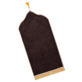 Maxbell Prayer Rug Soft Turkish Portable Muslim Prayer Mat for Adults Men Women Kids Coffee