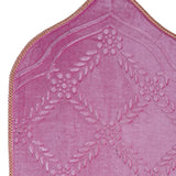 Maxbell Prayer Rug Soft Turkish Portable Muslim Prayer Mat for Adults Men Women Kids Violet