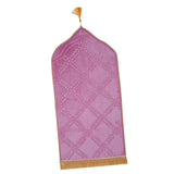 Maxbell Prayer Rug Soft Turkish Portable Muslim Prayer Mat for Adults Men Women Kids Violet