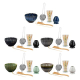 Maxbell 6x Matcha Tea Ceremony Set Traditional Matcha Set for Home Table Living Room Blue