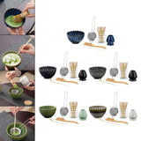 Maxbell 6x Matcha Tea Ceremony Set Traditional Matcha Set for Home Table Living Room Blue