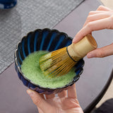 Maxbell 6x Matcha Tea Ceremony Set Traditional Matcha Set for Home Table Living Room Blue