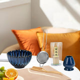 Maxbell 6x Matcha Tea Ceremony Set Traditional Matcha Set for Home Table Living Room Blue