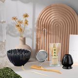 Maxbell 6x Matcha Tea Ceremony Set Traditional Matcha Set for Home Table Living Room Black