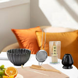 Maxbell 6x Matcha Tea Ceremony Set Traditional Matcha Set for Home Table Living Room Grey