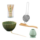 Maxbell 6x Matcha Tea Ceremony Set Traditional Matcha Set for Home Table Living Room Green