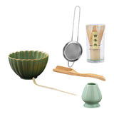 Maxbell 6x Matcha Tea Ceremony Set Traditional Matcha Set for Home Table Living Room Green