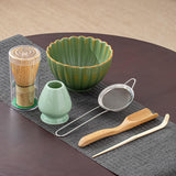 Maxbell 6x Matcha Tea Ceremony Set Traditional Matcha Set for Home Table Living Room Green