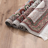 Maxbell Muslim Mat Floor Carpet Blanket Ethnic Style Prayer Mat for Temple Women Men Style A