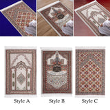 Maxbell Muslim Mat Floor Carpet Blanket Ethnic Style Prayer Mat for Temple Women Men Style A