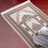 Maxbell Muslim Mat Floor Carpet Blanket Ethnic Style Prayer Mat for Temple Women Men Style A