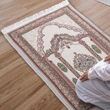 Maxbell Muslim Mat Floor Carpet Blanket Ethnic Style Prayer Mat for Temple Women Men Style A