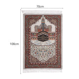 Maxbell Muslim Mat Floor Carpet Blanket Ethnic Style Prayer Mat for Temple Women Men Style B