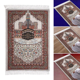 Maxbell Muslim Mat Floor Carpet Blanket Ethnic Style Prayer Mat for Temple Women Men Style B