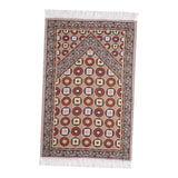 Maxbell Muslim Mat Floor Carpet Blanket Ethnic Style Prayer Mat for Temple Women Men Style C