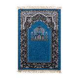 Maxbell Prayer Rug Rectangle Unique Portable Islamic Gift for Meditation Travel Kids Blue