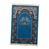 Maxbell Prayer Rug Rectangle Unique Portable Islamic Gift for Meditation Travel Kids Blue