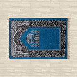 Maxbell Prayer Rug Rectangle Unique Portable Islamic Gift for Meditation Travel Kids Blue