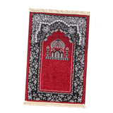 Maxbell Prayer Rug Rectangle Unique Portable Islamic Gift for Meditation Travel Kids Red