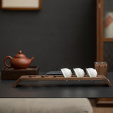 Maxbell Tea Cup Rack Wooden Crafts Tea Cup Drain Rack for Kung Fu Tea Office Camping