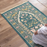 Maxbell Muslim Prayer Rug Area Rug Decoration Rectangle Floor Rug Home Prayer Carpet