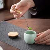 Maxbell Chinese Kungfu Tea Ceremony Tools Hishaku Bamboo Ladle for Tea Leaves Office A