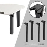 Maxbell 4 Pieces Folding Table Legs Folding Support Feet for Cafe Living Room People 550mm