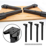 Maxbell 4 Pieces Folding Table Legs Folding Support Feet for Cafe Living Room People 650mm