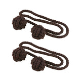 Maxbell 2x Curtain Tiebacks Modern Drapery Holdbacks Tie Backs for Patio Indoor Home