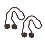 Maxbell 2x Curtain Tiebacks Modern Drapery Holdbacks Tie Backs for Patio Indoor Home