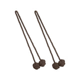 Maxbell 2x Curtain Tiebacks Modern Drapery Holdbacks Tie Backs for Patio Indoor Home