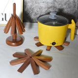 Maxbell Wooden Trivets for Hot Dishes Sturdy Wood Trivets Mat for Teapot Kitchen Table