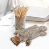 Maxbell Plush Pencil Case Plush Animal Pencil Bag for Children Boys Girls Teens Platypus