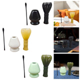 Maxbell 3Pcs Japanese Matcha Whisk Set Tea Bowl for Tea Ceremony Dining Room Bedroom white