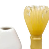 Maxbell 3Pcs Japanese Matcha Whisk Set Tea Bowl for Tea Ceremony Dining Room Bedroom white