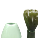 Maxbell 3Pcs Japanese Matcha Whisk Set Tea Bowl for Tea Ceremony Dining Room Bedroom green