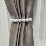 Maxbell Curtain Strap Holder Decorative Holders Hooks Clip for Bedroom Office Window 20cm Pearl white