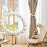 Maxbell Curtain Strap Holder Decorative Holders Hooks Clip for Bedroom Office Window 30cm Pearl white