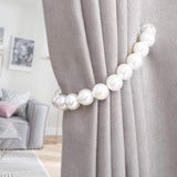 Maxbell Curtain Strap Holder Decorative Holders Hooks Clip for Bedroom Office Window 40cm Pearl white
