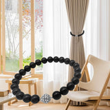 Maxbell Curtain Strap Holder Decorative Holders Hooks Clip for Bedroom Office Window 20cm Black peal