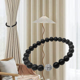 Maxbell Curtain Strap Holder Decorative Holders Hooks Clip for Bedroom Office Window 20cm Black peal