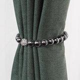 Maxbell Curtain Strap Holder Decorative Holders Hooks Clip for Bedroom Office Window 30cm Black peal