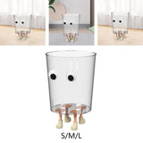 Maxbell Transparent Trash Can Clear Trash Can for Bedroom for for Office for Bedroom s