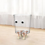 Maxbell Transparent Trash Can Clear Trash Can for Bedroom for for Office for Bedroom s