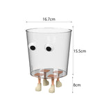 Maxbell Transparent Trash Can Clear Trash Can for Bedroom for for Office for Bedroom s