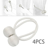 Maxbell 4 Pieces Curtain Ties Backs Modern Curtain Holders for Hotel Bedroom Outdoor