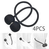 Maxbell 4 Pieces Curtain Ties Backs Modern Curtain Holders for Hotel Bedroom Outdoor