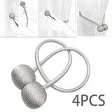 Maxbell 4 Pieces Curtain Ties Backs Modern Curtain Holders for Hotel Bedroom Outdoor