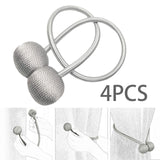 Maxbell 4 Pieces Curtain Ties Backs Modern Curtain Holders for Hotel Bedroom Outdoor
